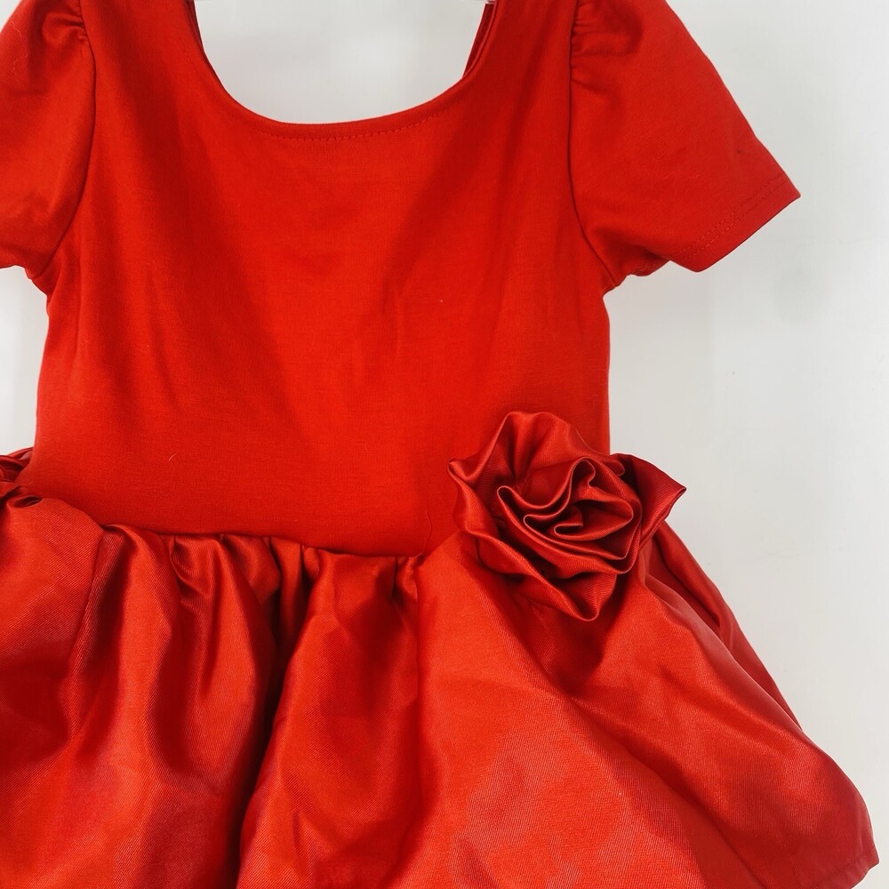 NWT H&M 2-4 Years Toddler Red Special Occasion Dress Girl's Holiday - Picture 2 of 9